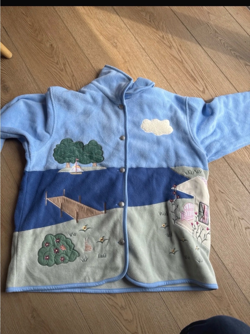 Cute coat/sweater with outdoor designs